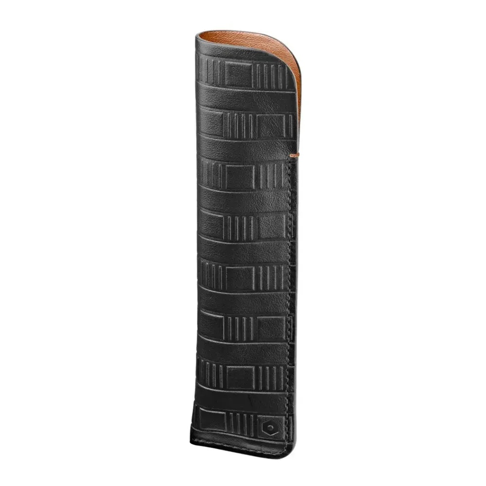 Луксозен комплект Caran d'Ache Ecridor Damier Rose Gold, химикалка и кожен калъф - Image 4
