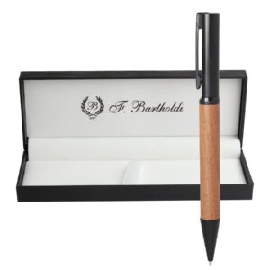 Метална химикалка WoodLine Black, с дървен захват