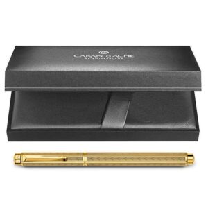 Луксозна писалка Caran d'Ache Ecridor Chevron Gold, перо M