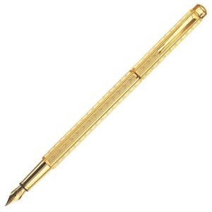 Луксозна писалка Caran d'Ache Ecridor Chevron Gold, перо M