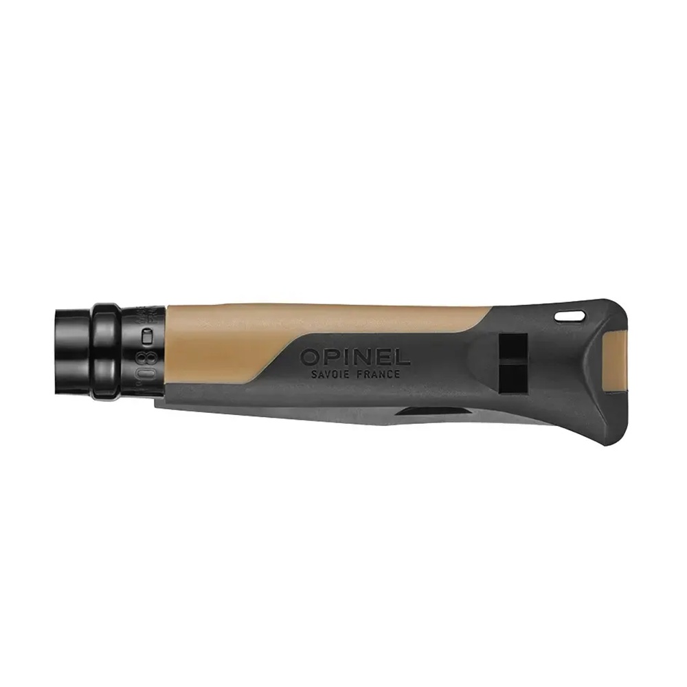 Сгъваем нож Opinel Horizon №08 Mustard Black, със свирка 110 dB - Image 3