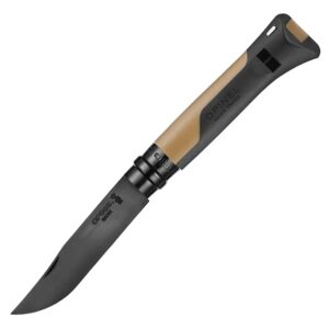 Сгъваем нож Opinel Horizon №08 Mustard Black, със свирка 110 dB
